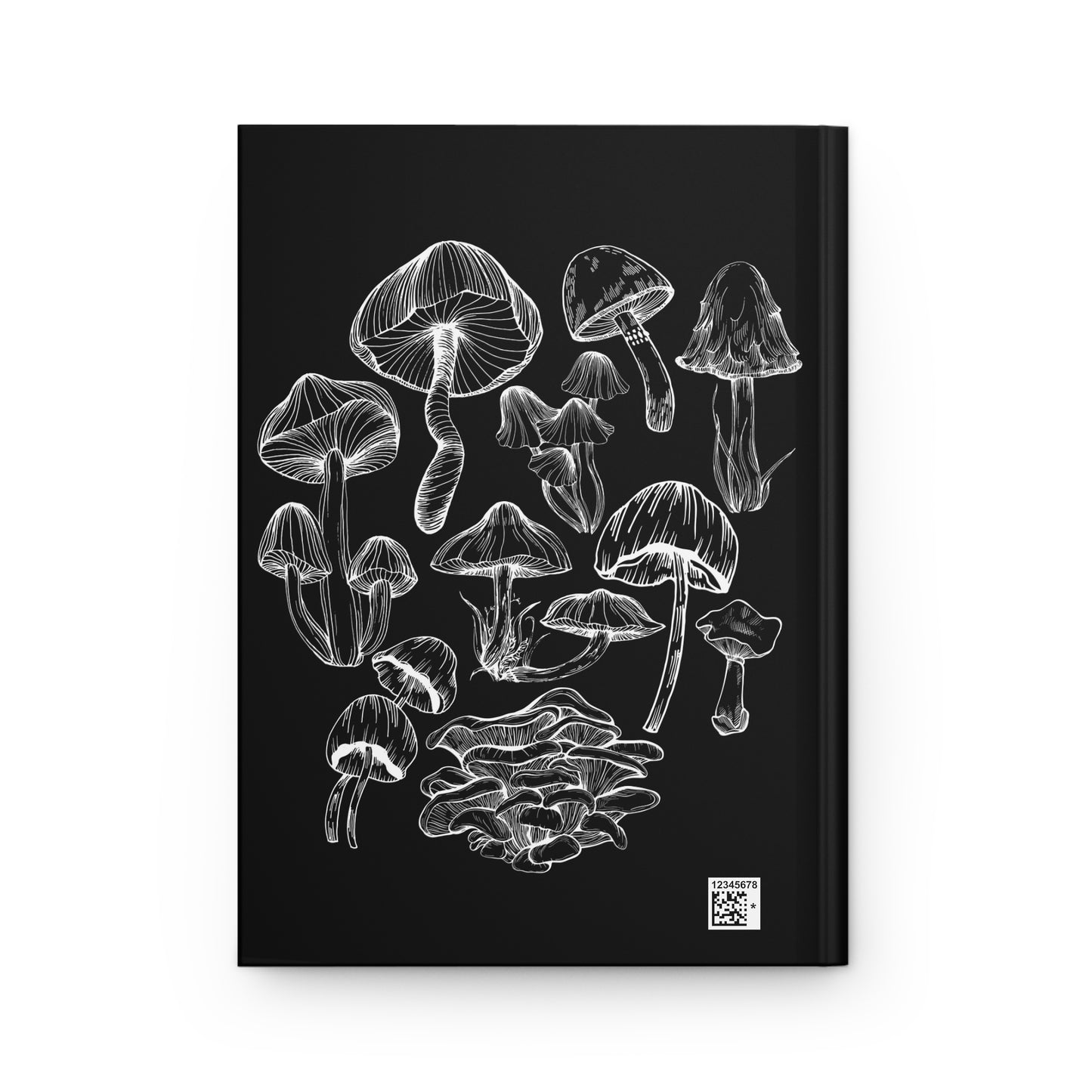 Hardcover Journal Mushroom Lover Fungi Print Toadstool Hardcover Journal
