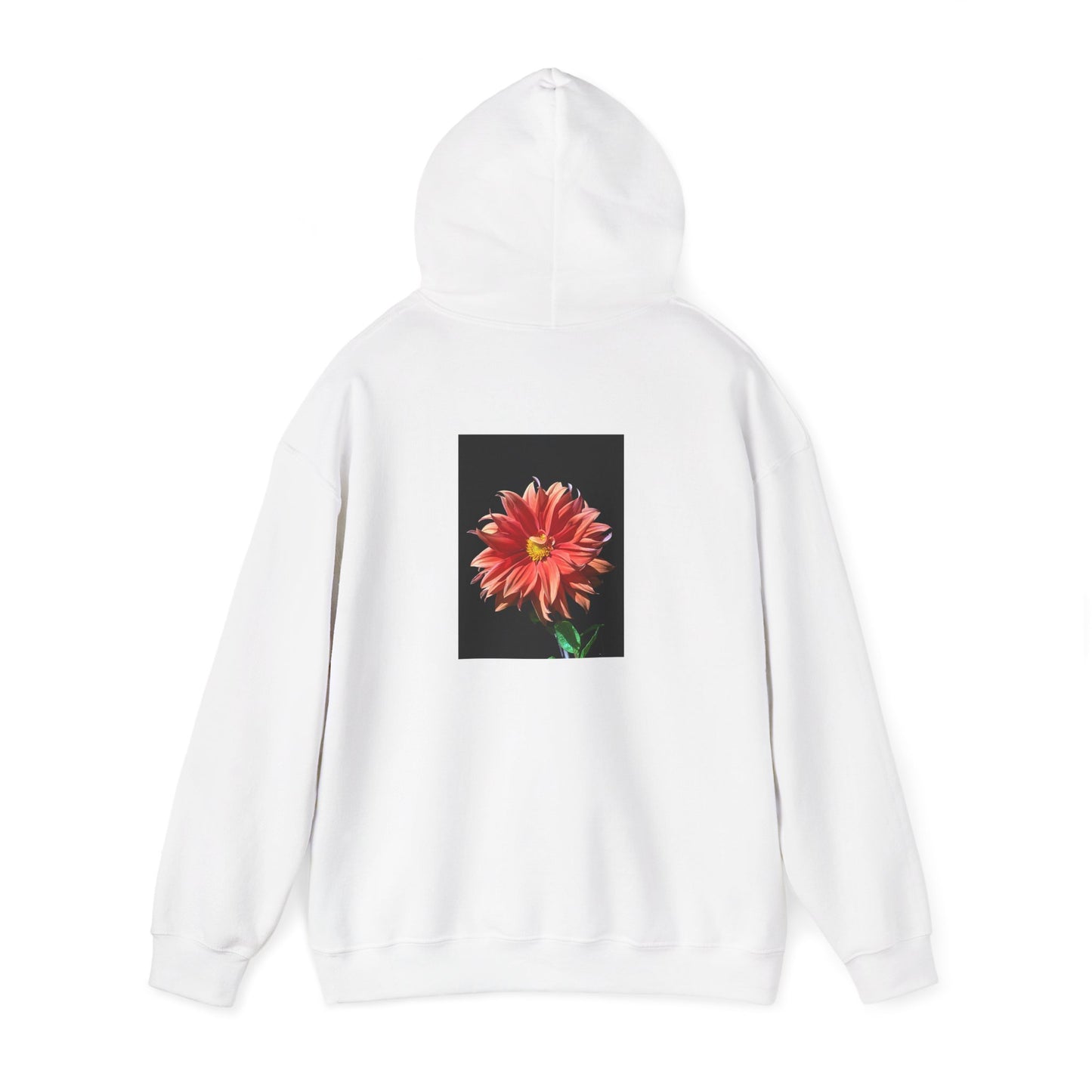 Unisex Heavy Blend™  Dahlia Flower Hooded Sweatshirt