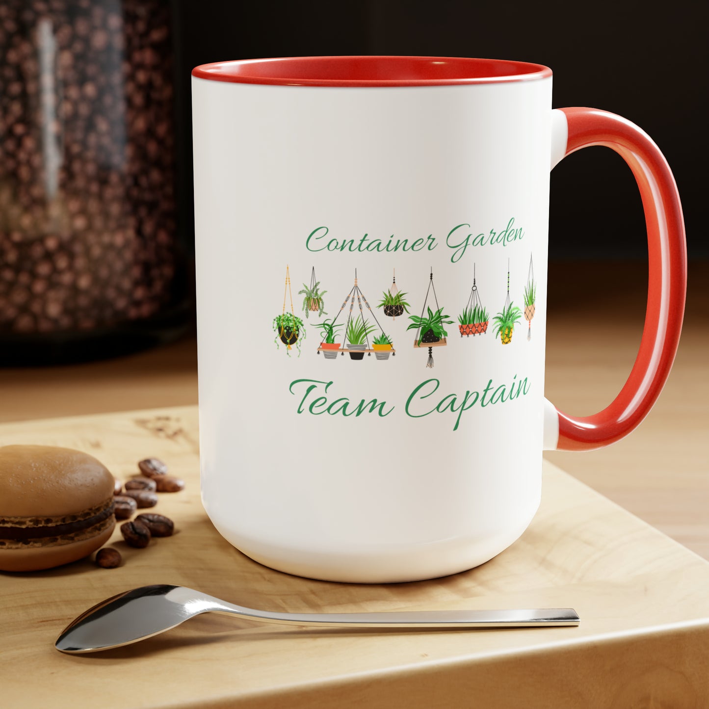 15oz Garden Themed Container Garden Team Captain Gardening Plant Parent Coffee Mug