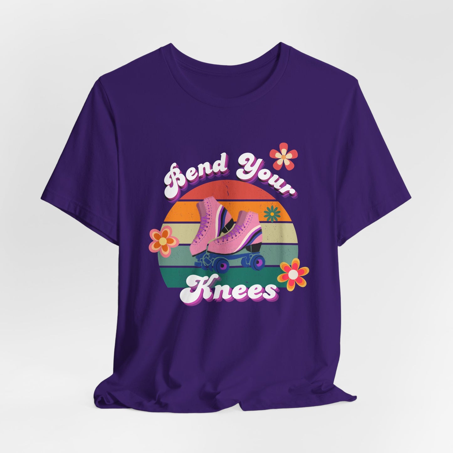 Unisex Retro Vibes Bend Your Knees Skater T-Shirt