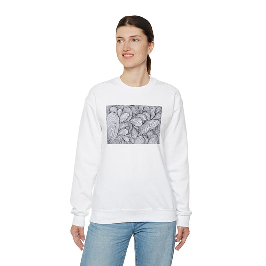 Unisex Original Rough Art Midsize Print Sweatshirt - Vapors