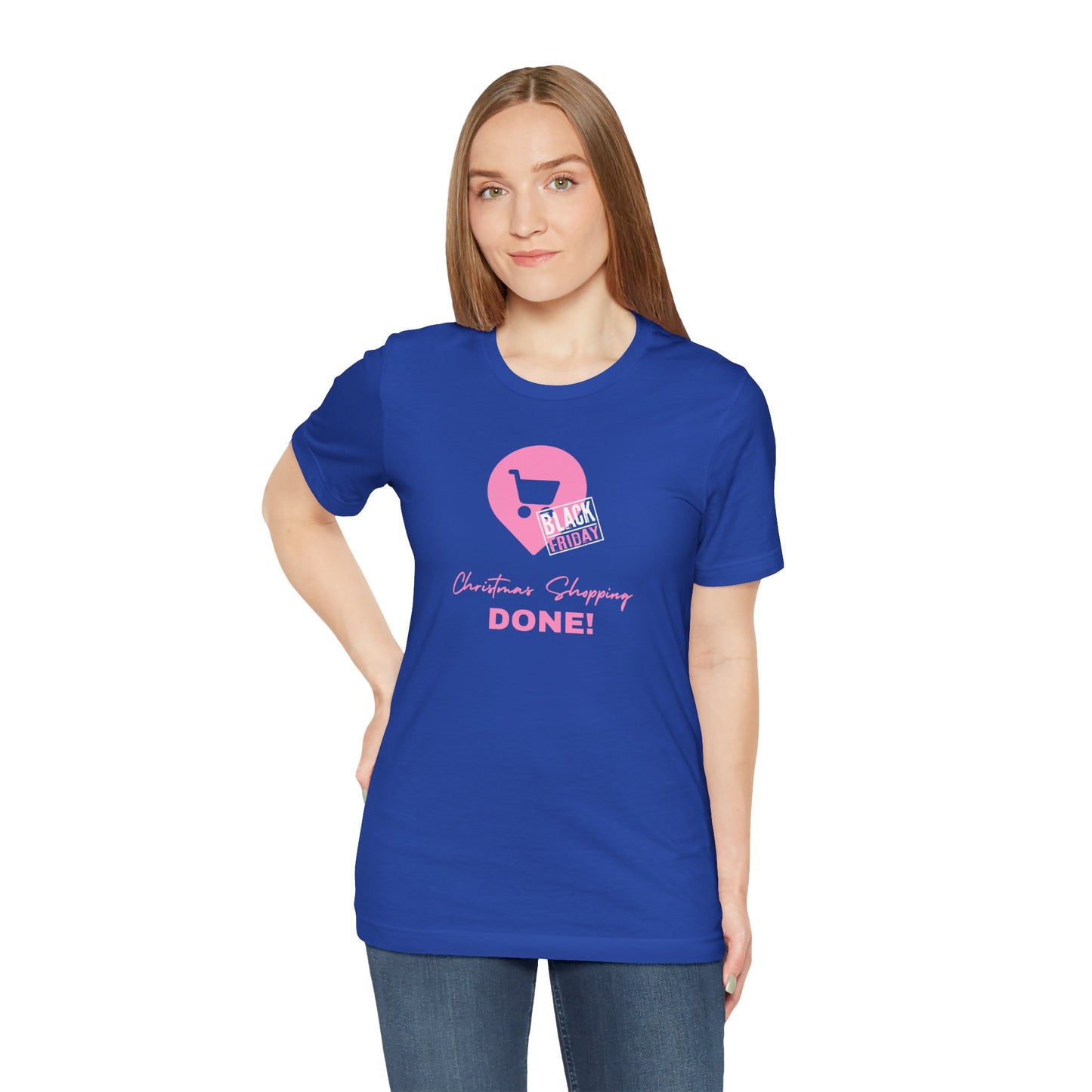 Unisex Jersey Short Sleeve Black Friday Christmas Shopping T-Shirt