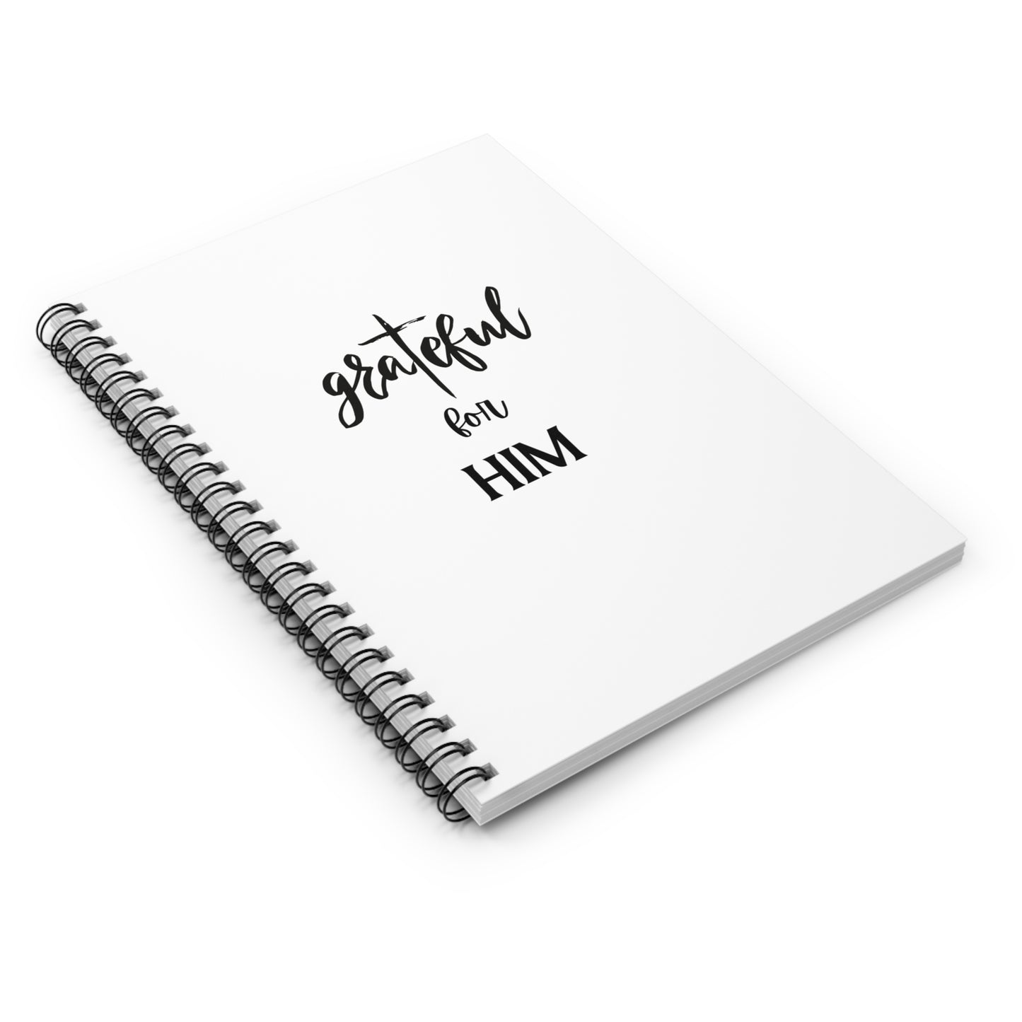 Spiral Notebook - Ruled Line, graTeful for HIM, Sermon Notes Notebook, EDC 118 pages