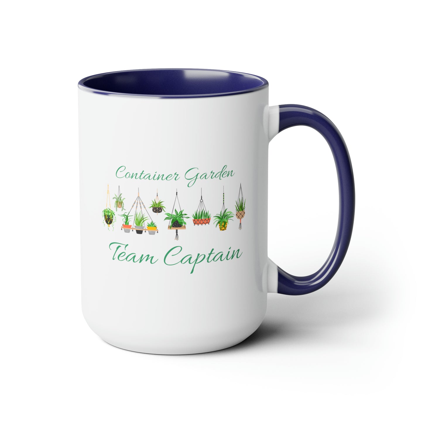 15oz Garden Themed Container Garden Team Captain Gardening Plant Parent Coffee Mug