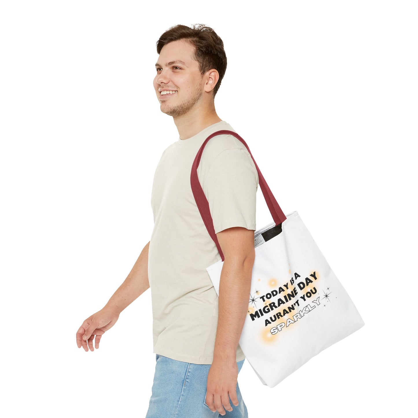 Unisex Migraine Day Invisible Illness Warrior Tote Bag