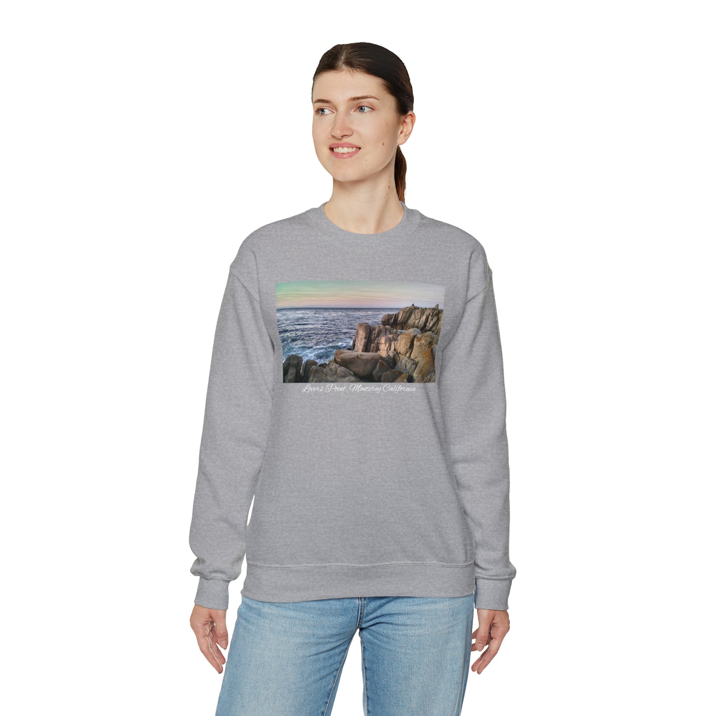 Unisex Landscape Sweatshirt Lovers Point, San Francisco Bay Area, Monterey, Monterey California, California