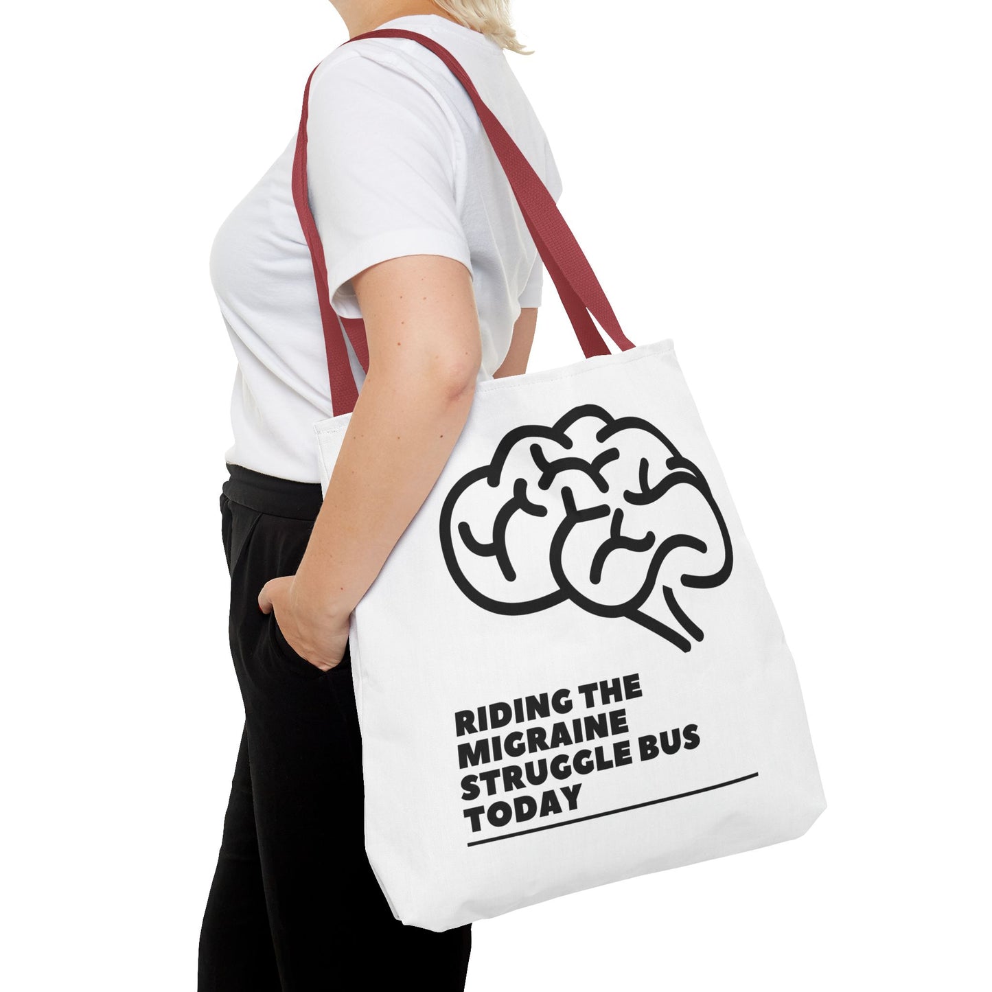 Unisex Migraine Day Invisible Illness Warrior Tote Bag