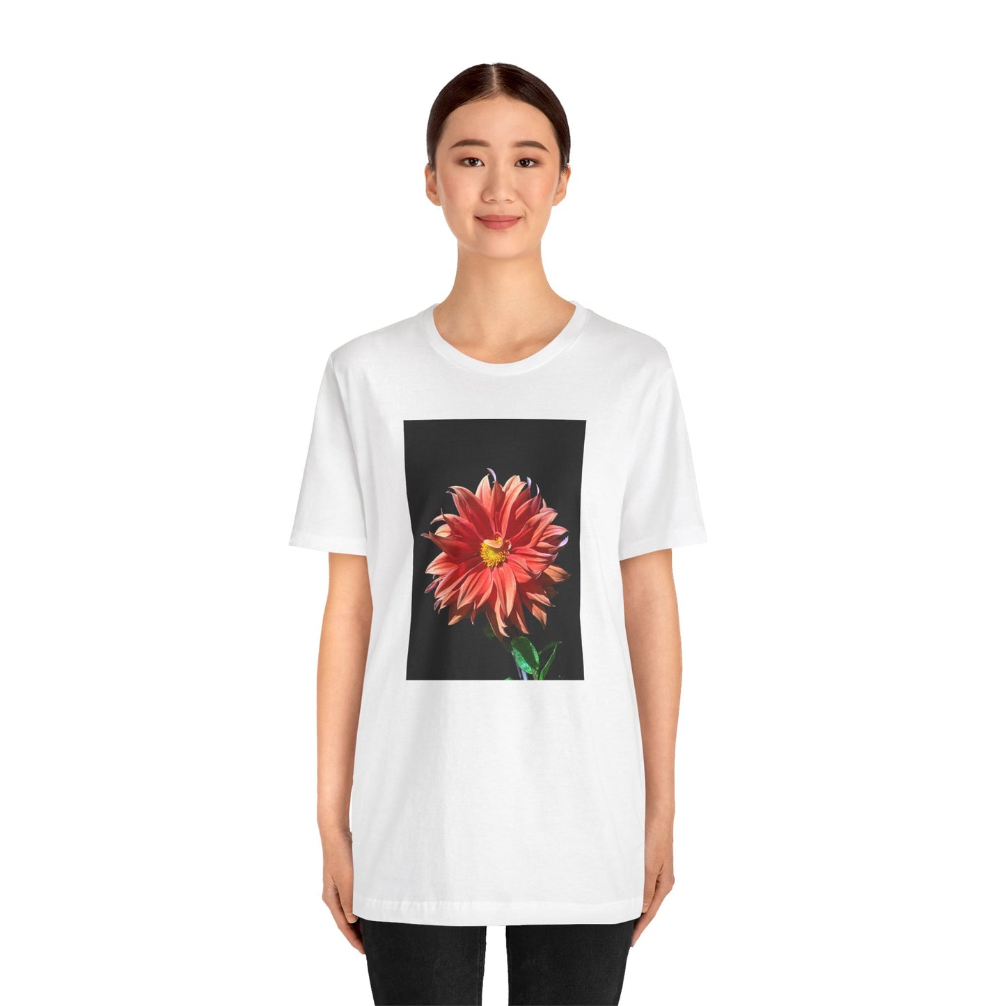 Unisex Jersey Short Sleeve Dahlia Flower T-Shirt