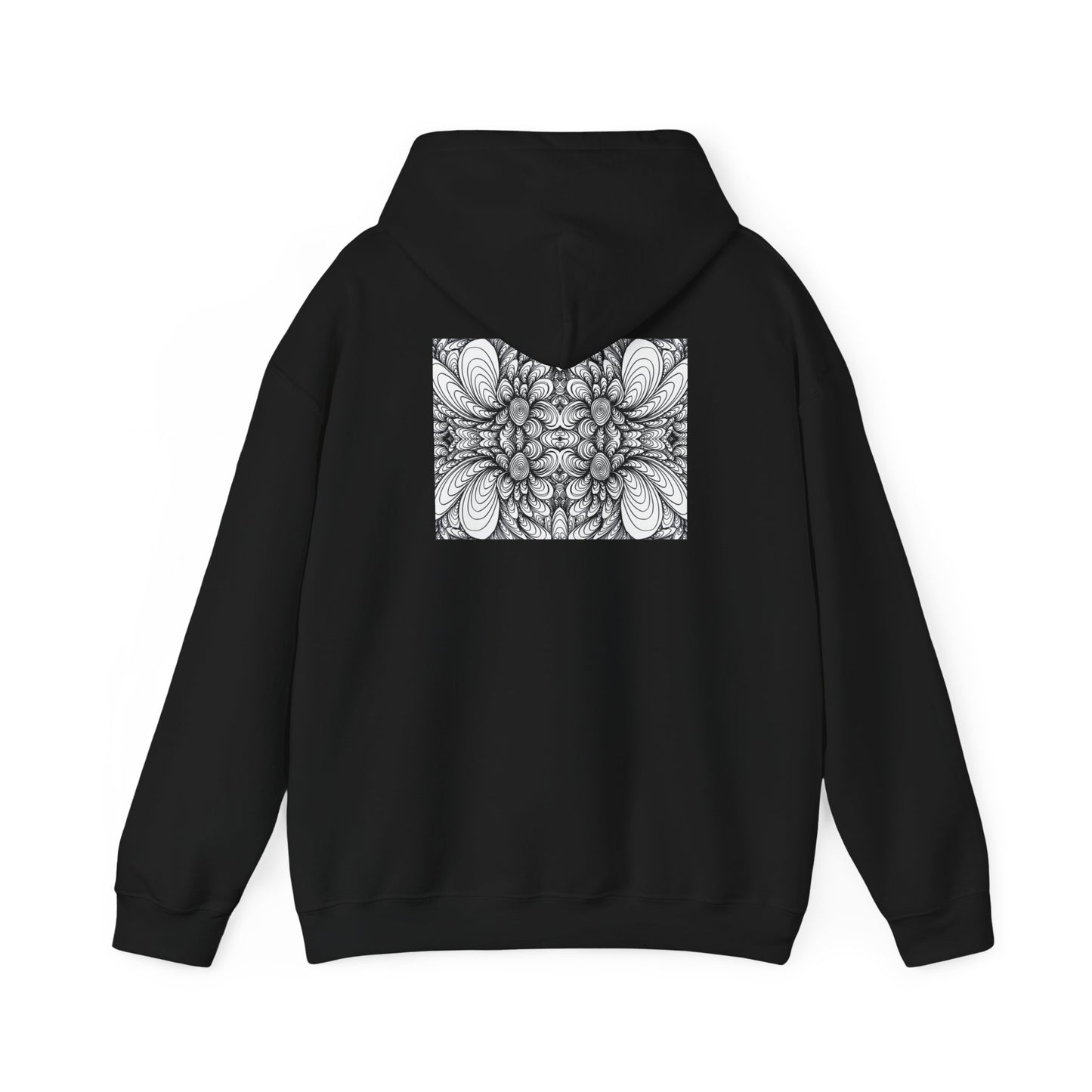 Unisex Heavy Blend™ Original Minimalist Healing Line Art Hooded Sweatshirt - Blooms