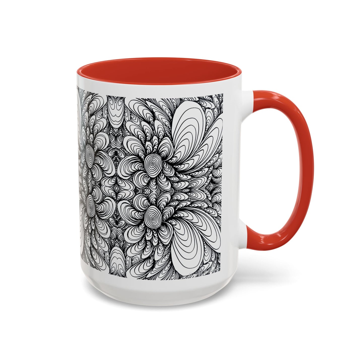 11oz/15oz Original Line Art Mug - Blooms
