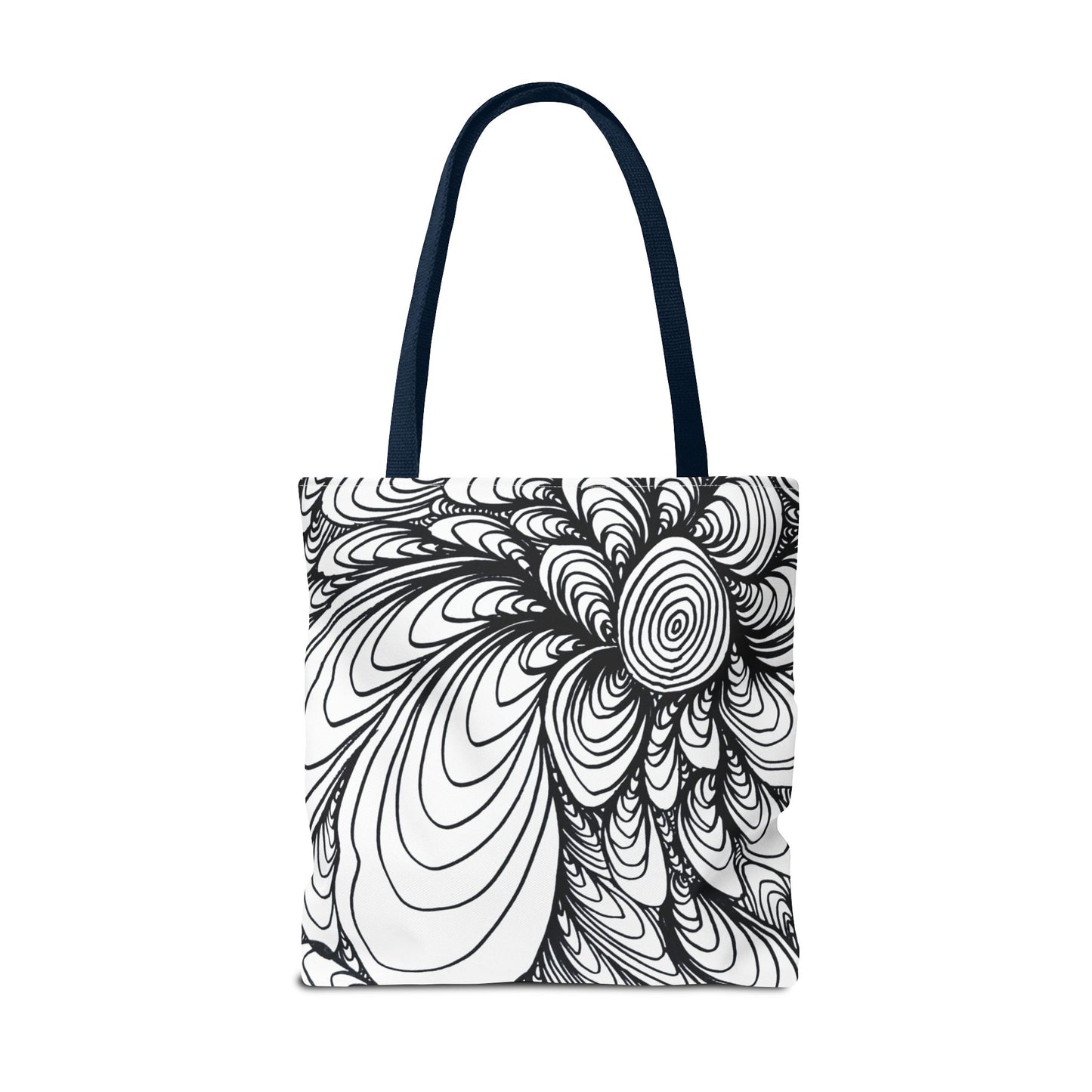 Unisex Original Doodle Art All Over Print Tote Bag - Apricots Noir