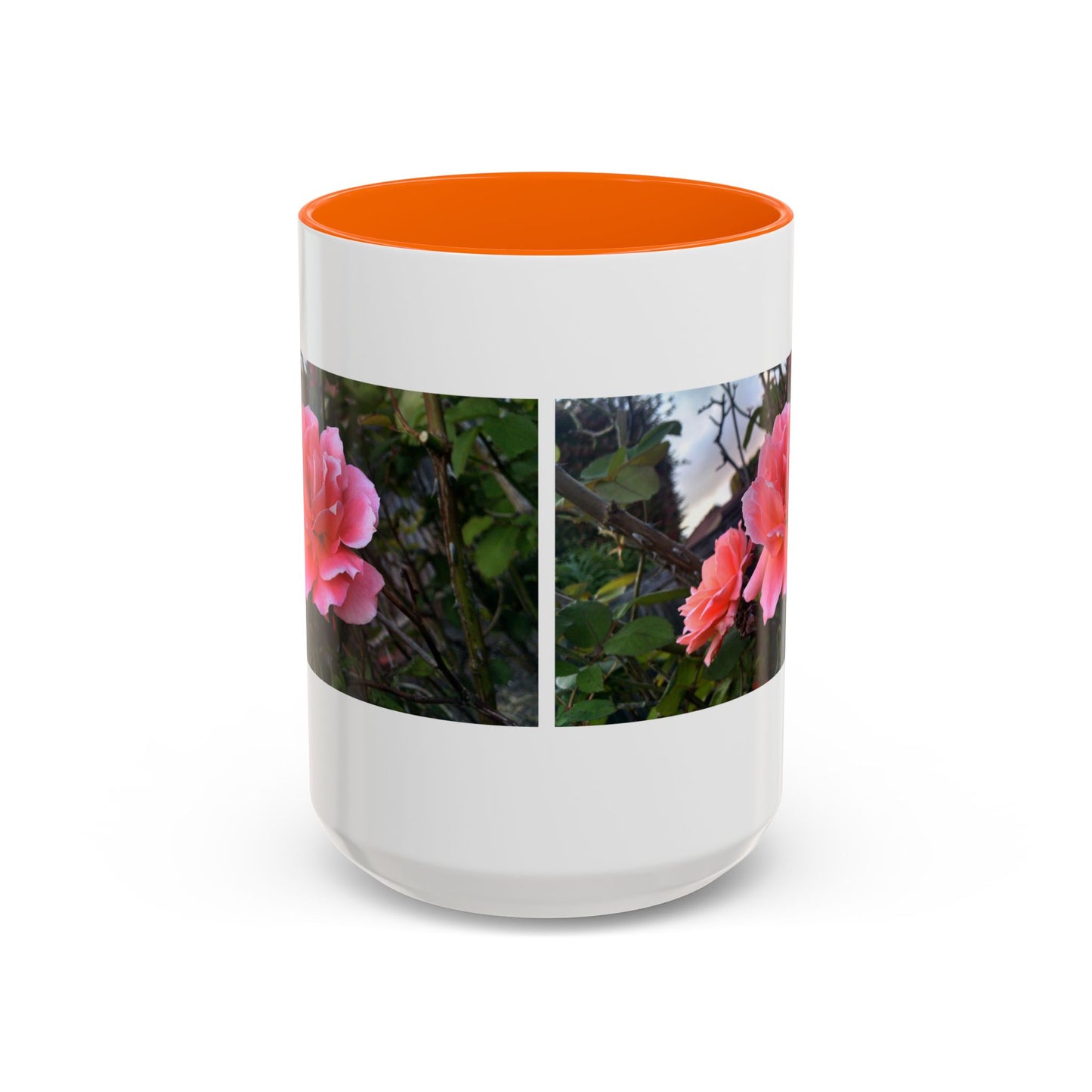 11oz/15oz Garden Themed Double Delight Rose Coffee Mug