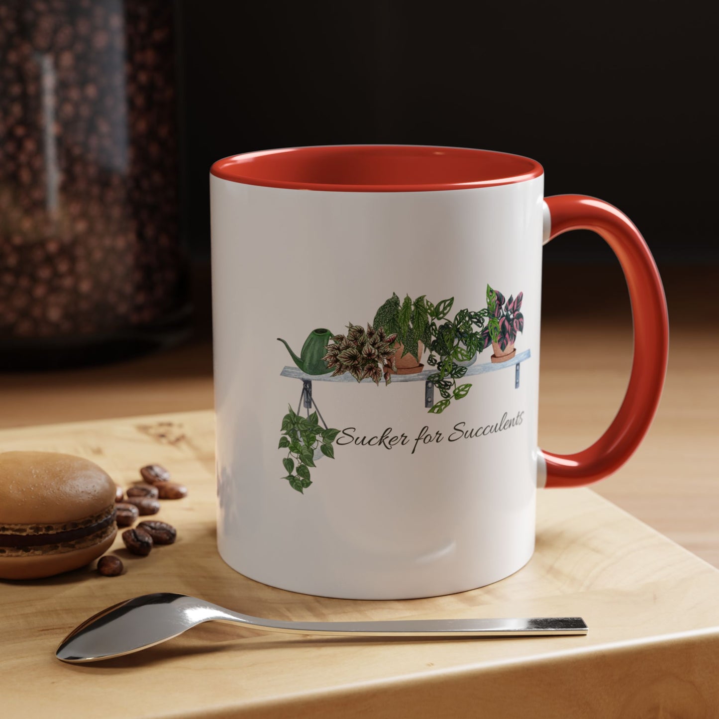 11oz/15oz Garden Themed Coffee Mug Sucker for Succulents