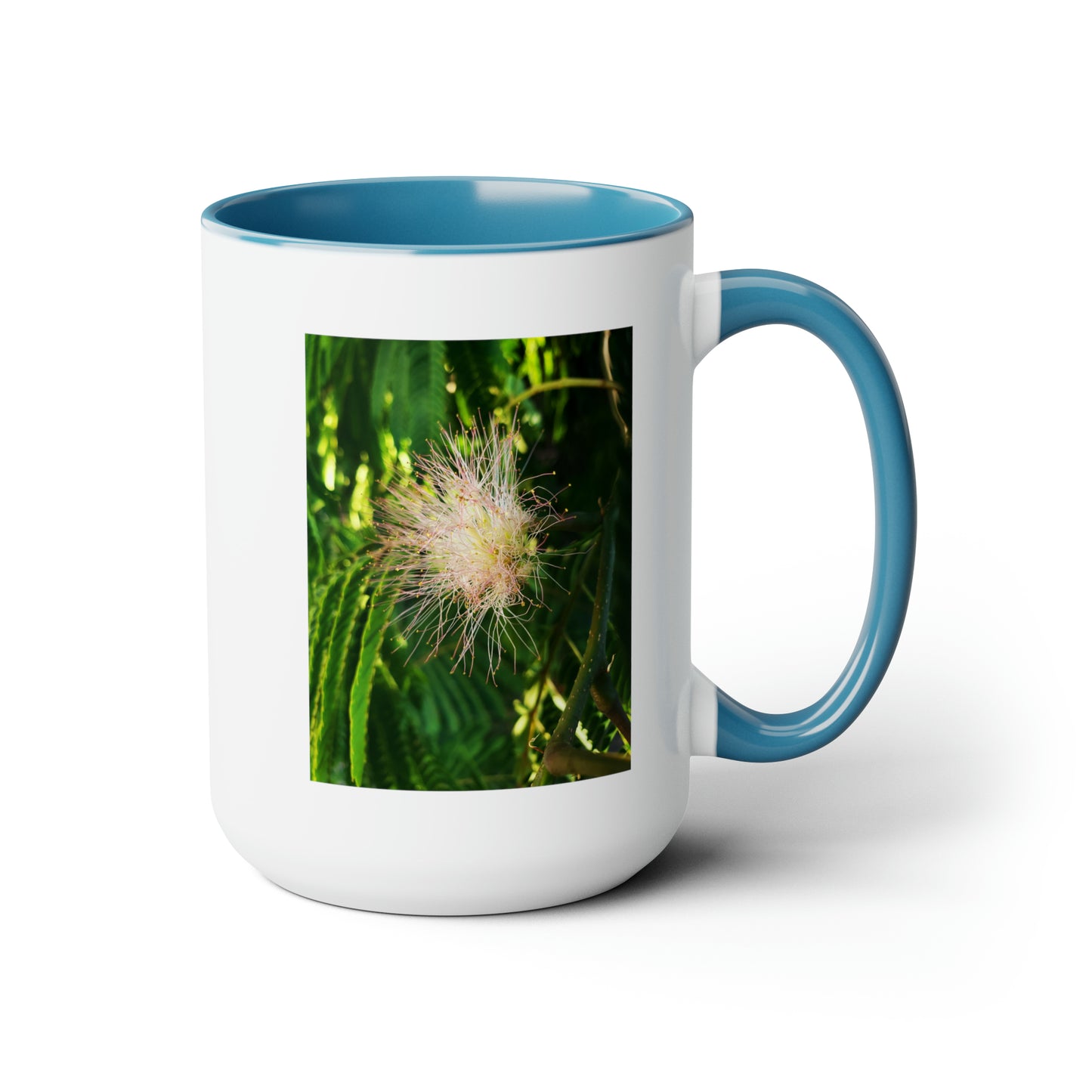 15oz. Garden Themed Coffee Mug, Coffee Club Mug with Silk Blossom