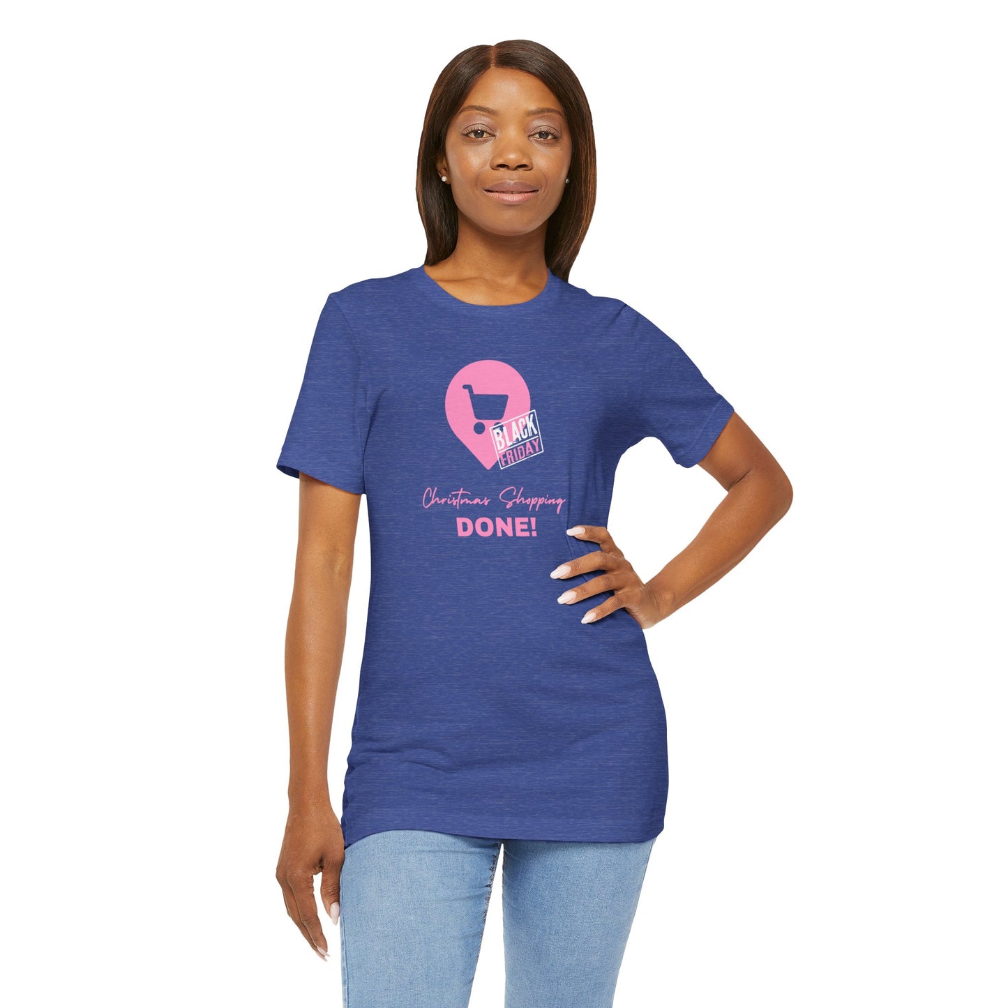 Unisex Jersey Short Sleeve Black Friday Christmas Shopping T-Shirt