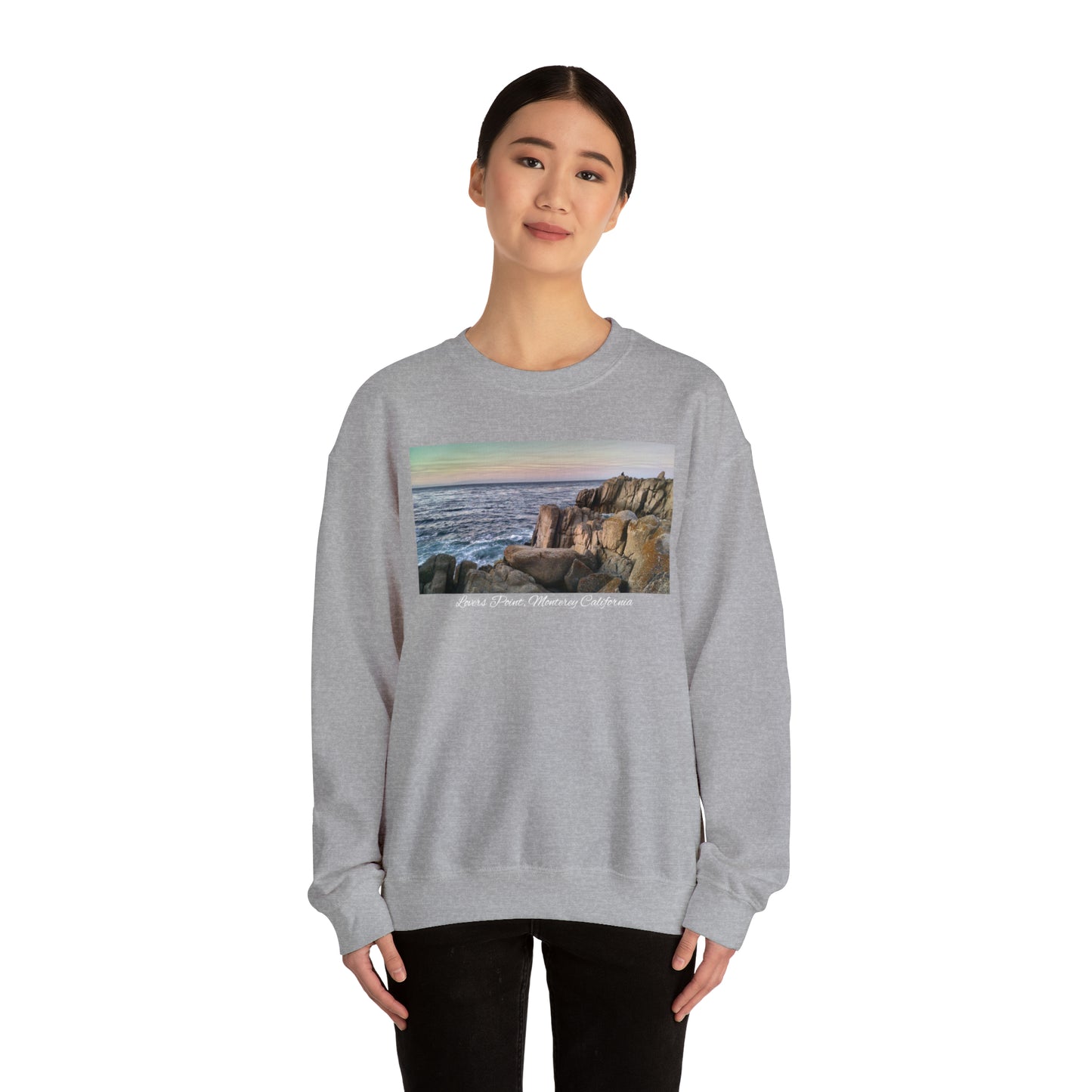 Unisex Landscape Sweatshirt Lovers Point, San Francisco Bay Area, Monterey, Monterey California, California