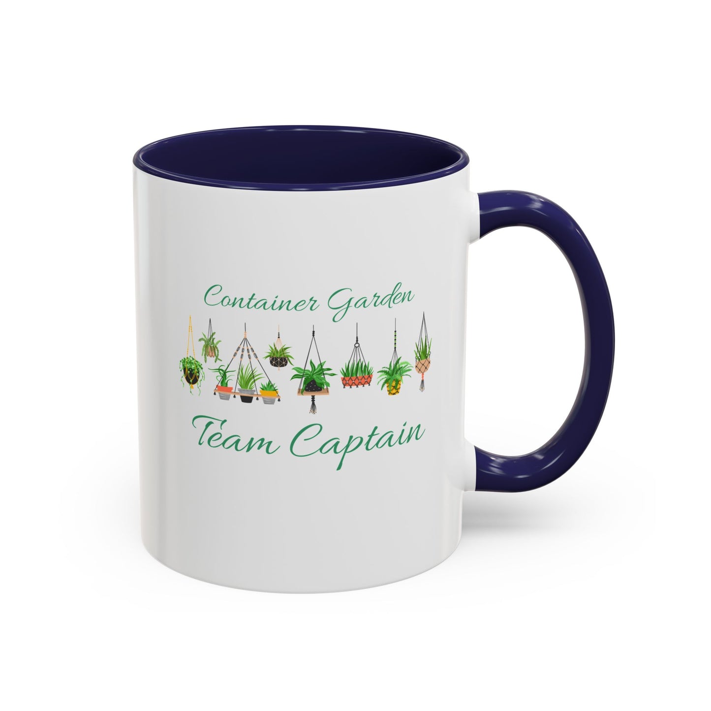 11oz Garden Themed Container Garden Team Captain Plant Parent Two Tone Coffee Mug