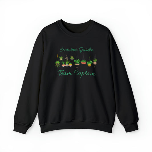 Unisex Garden Themed Container Garden Team Captain Sweatshirt