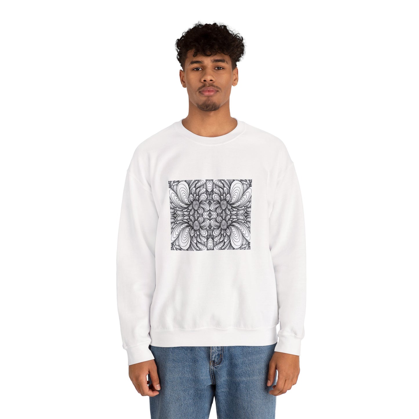 Unisex Original Line Art Sweatshirt - Blooms