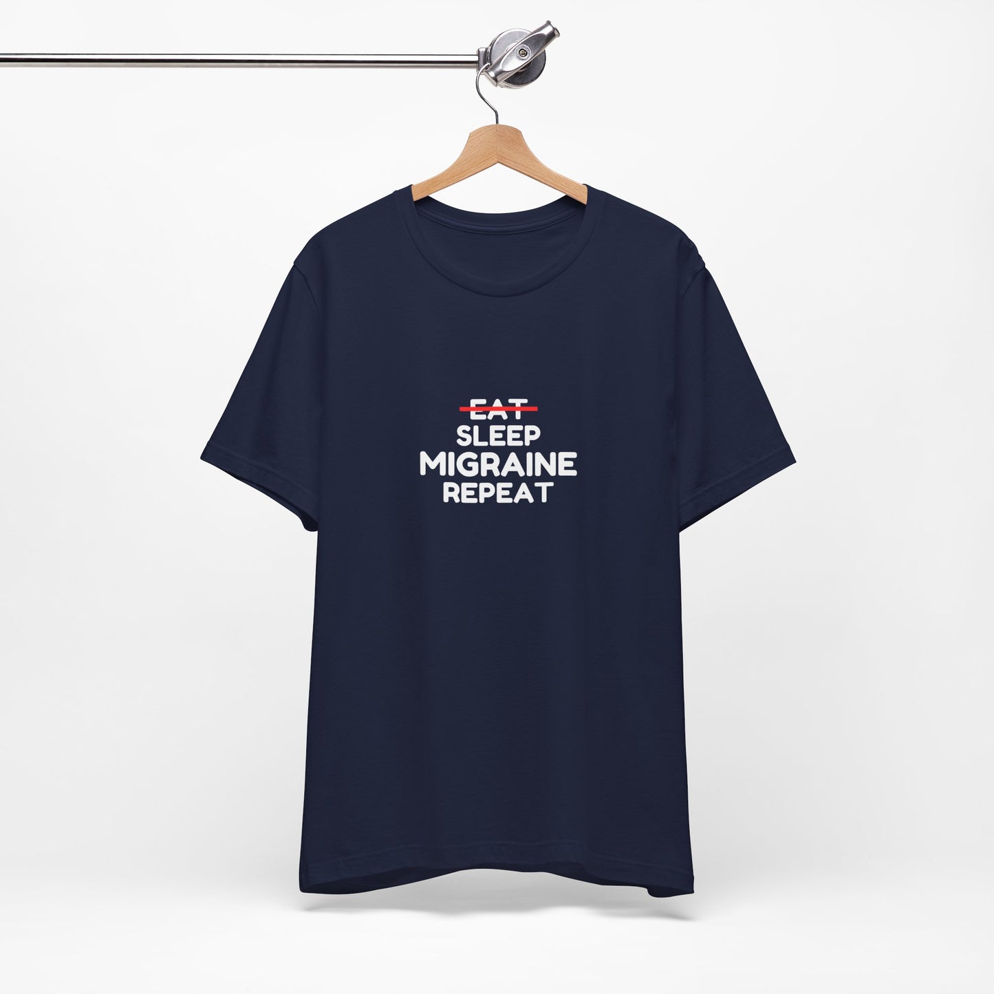 Unisex Migraine Day Invisible Illness Warrior Eat Sleep Migraine Repeat Tshirt