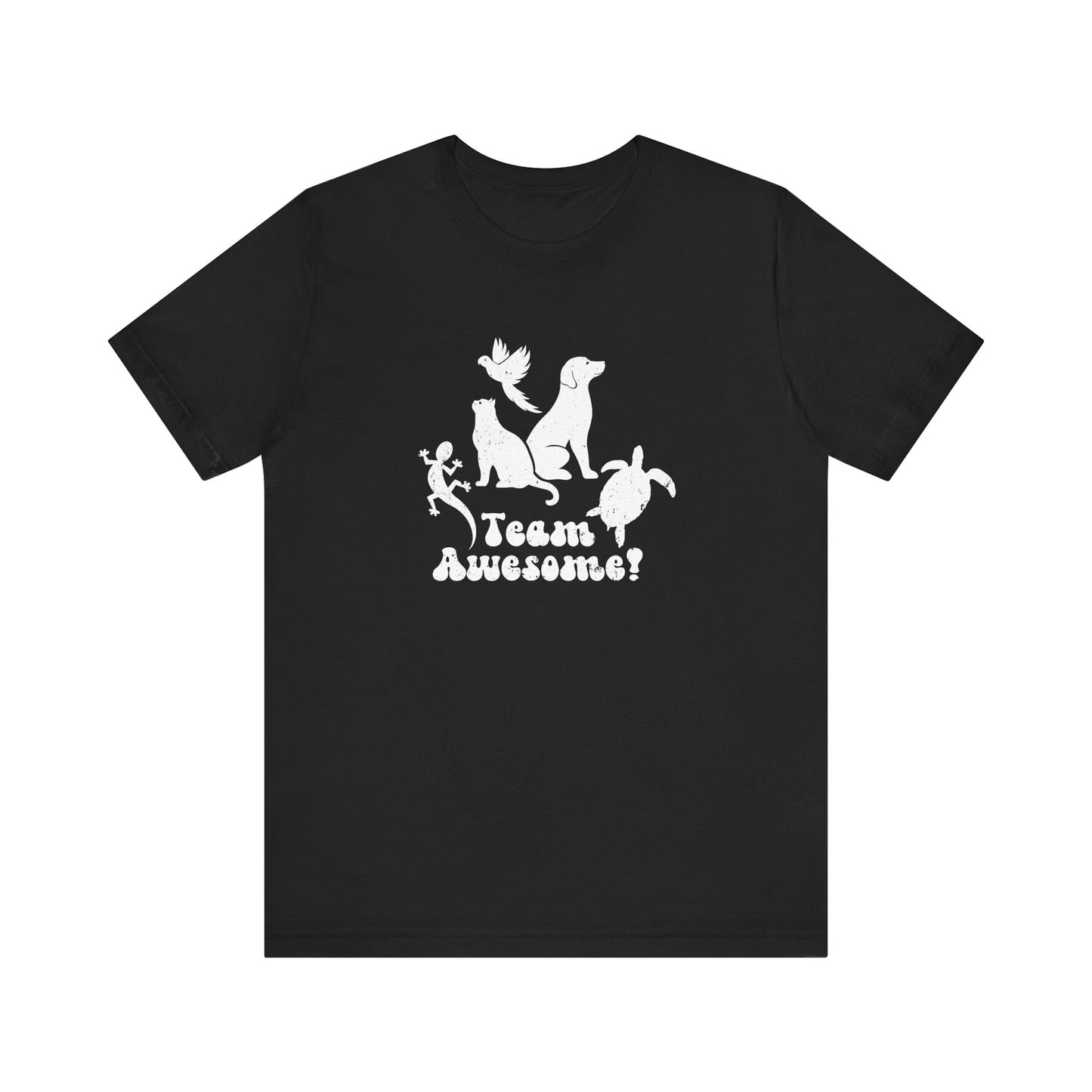 Unisex Animal Lover Lizard Cat Bird Dog Turtle Team Awesome T-Shirt