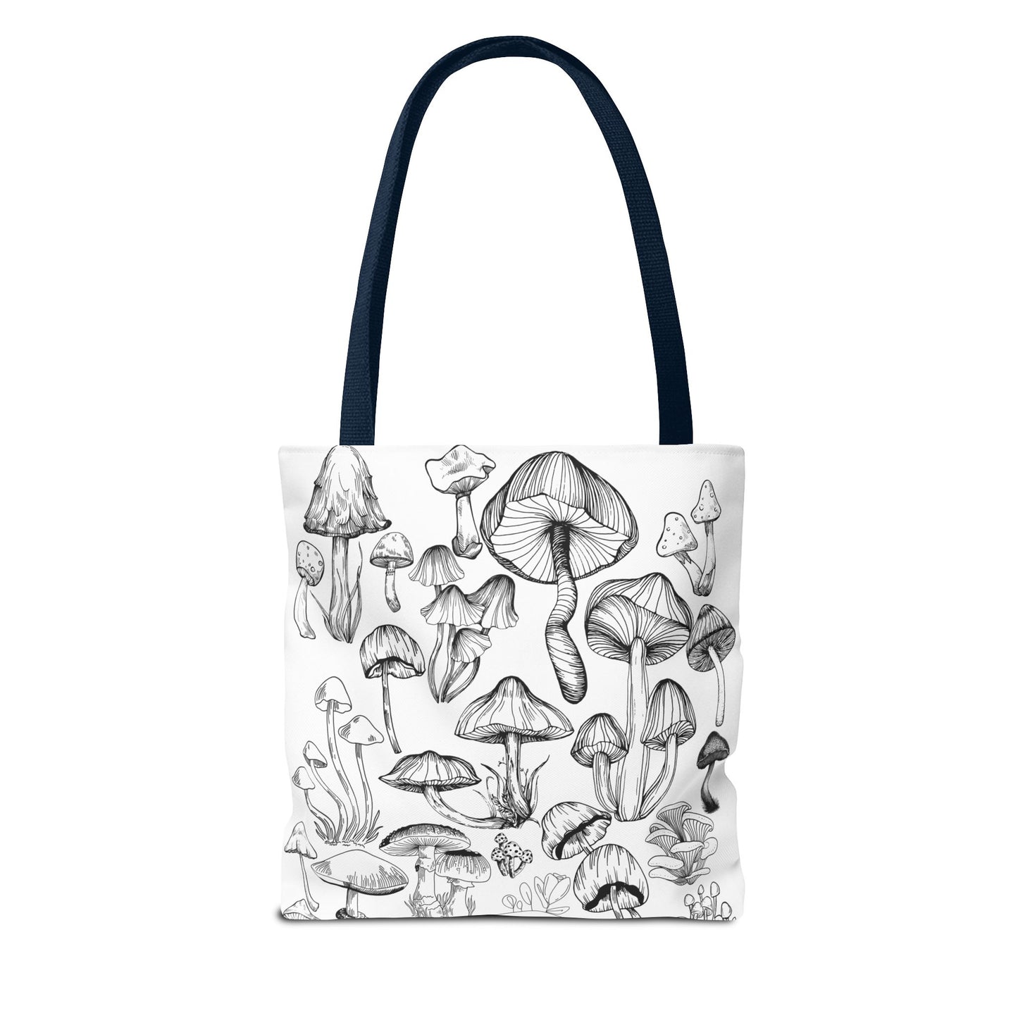 Unisex Mushroom Lover Fungi Print Toadstool Mycology Tote Bag