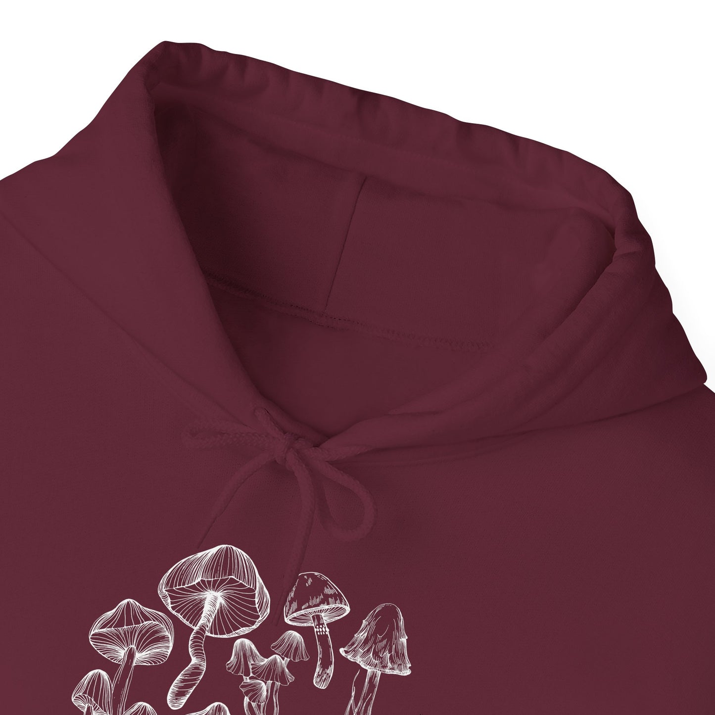 Unisex Mushroom Lover Fungi Print Toadstool Hooded Sweatshirt