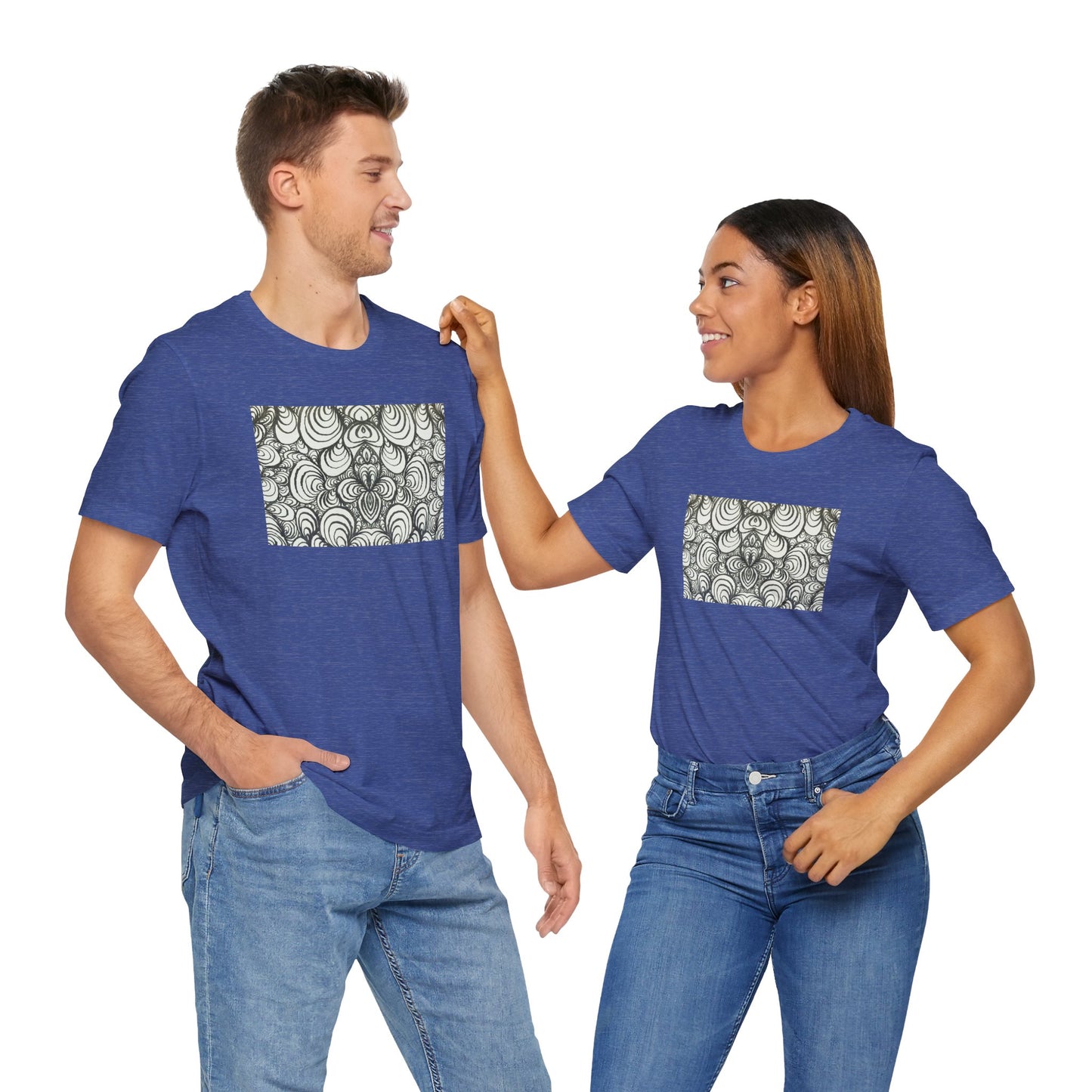 Unisex Original Line Art T-Shirt - Puzzle Panels 1