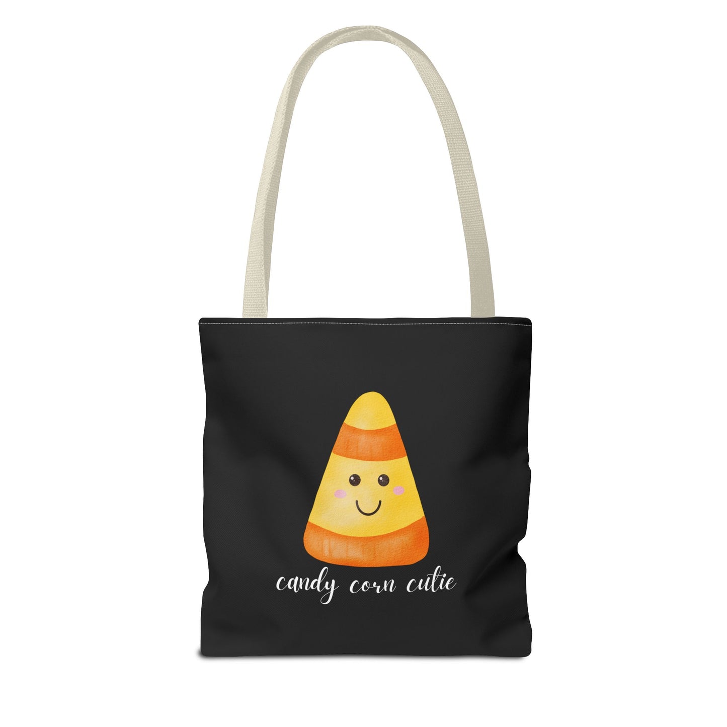 Cute Candy Corn Halloween Tote Bag Spooky Season Tote Trick or Treating Candy Bag Fall Themed Reusable Lunch Tote