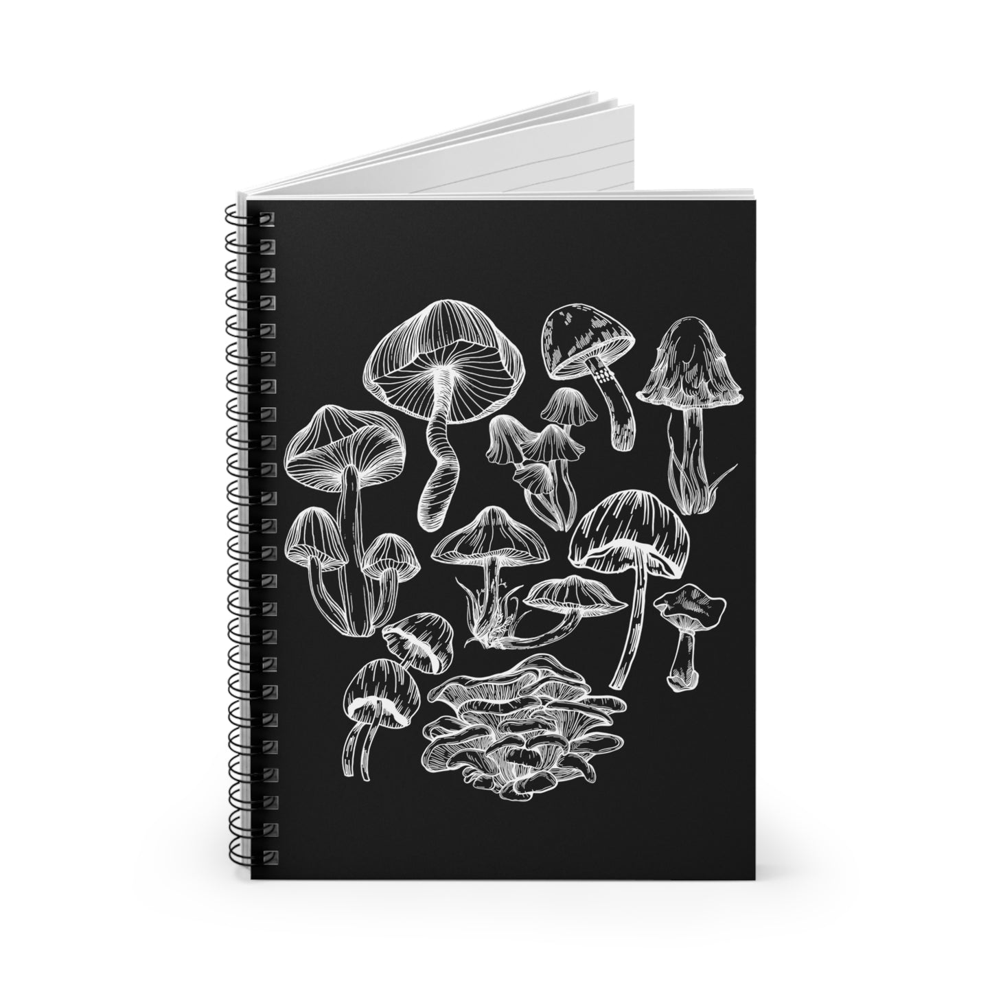 Mushroom Lover Fungi Print Toadstool Spiral Notebook