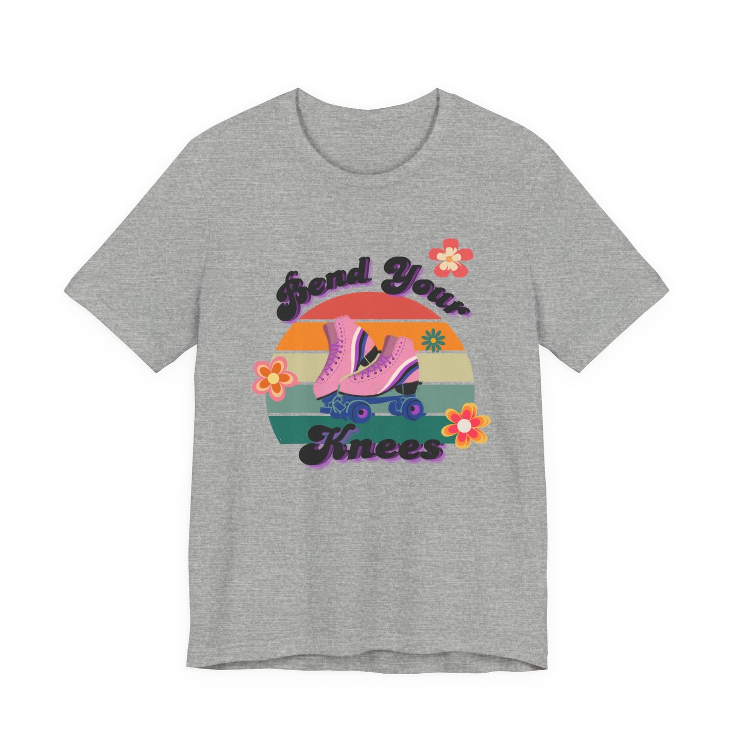 Unisex Retro Vibes Bend Your Knees Skater T-Shirt