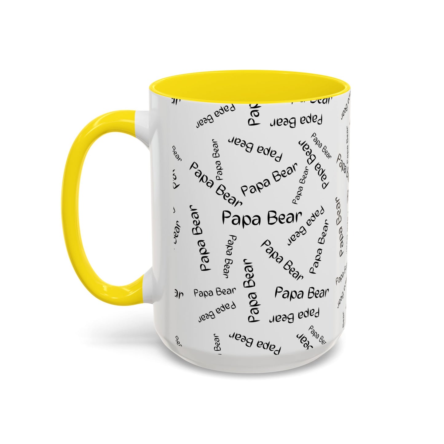 11oz/15oz Papa Bear Word Scramble Coffee Mug