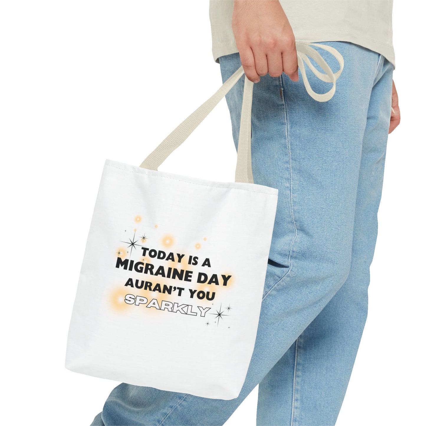 Unisex Migraine Day Invisible Illness Warrior Tote Bag