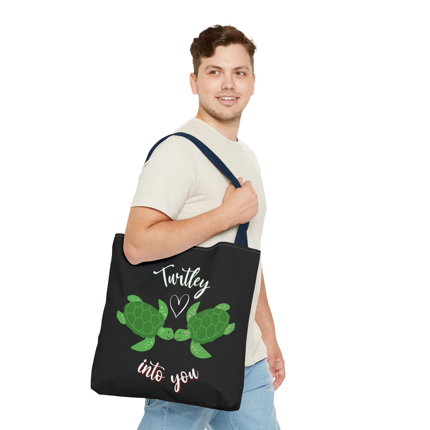 Unisex Cute Turtle Lover Turtley Into You Tote Bag