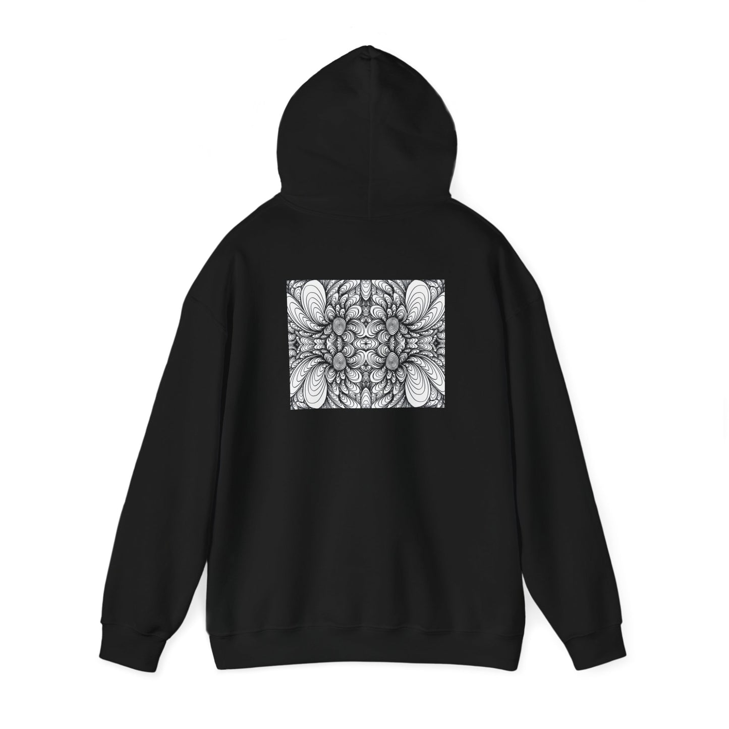 Unisex Heavy Blend™ Original Minimalist Healing Line Art Hooded Sweatshirt - Blooms