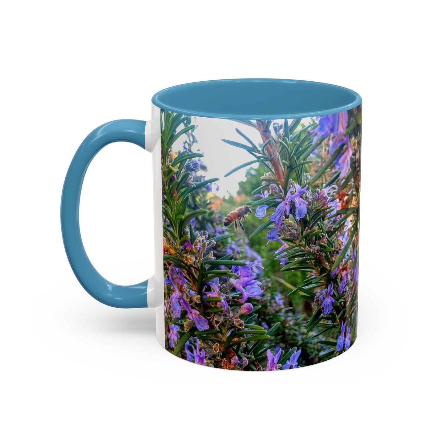 11oz/15oz Garden Themed Rosemary and Bee Pollinator Coffee Mug