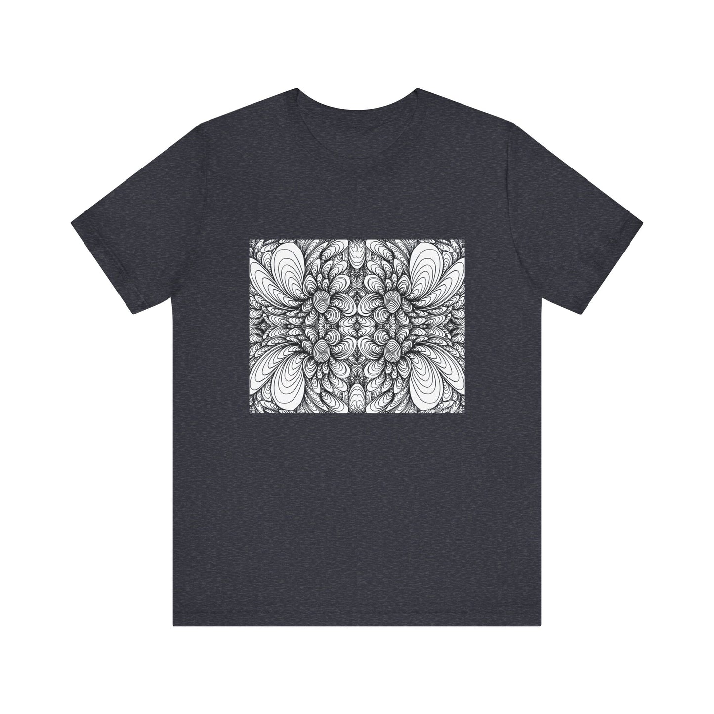 Unisex Original Line Art T-Shirt -Blooms