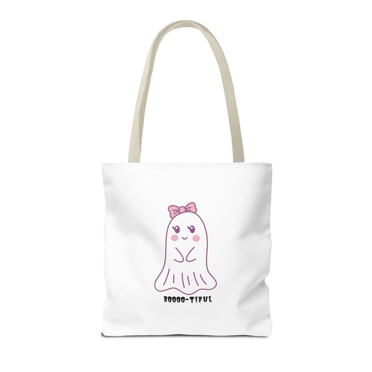 Cute Ghost Halloween Lover Spooky Season Tote Trick or Treating Candy Bag Fall Themed Reusable Lunch Tote