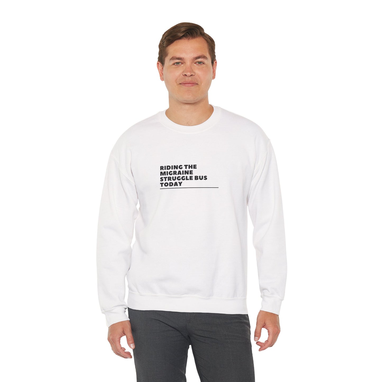 Unisex Migraine Day Invisible Illness Riding The Struggle Bus Warrior Sweatshirt
