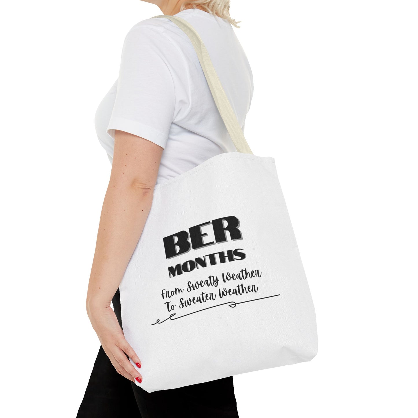 Unisex BER Months Tote Bag Autumn Fall September October November December Tote Bag Favorite Months Tote Bag