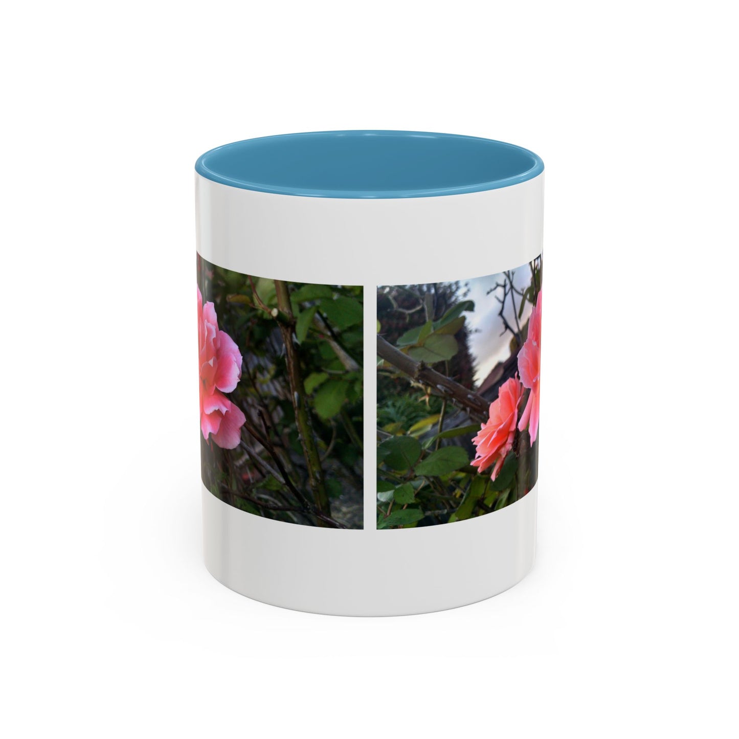11oz/15oz Garden Themed Double Delight Rose Coffee Mug