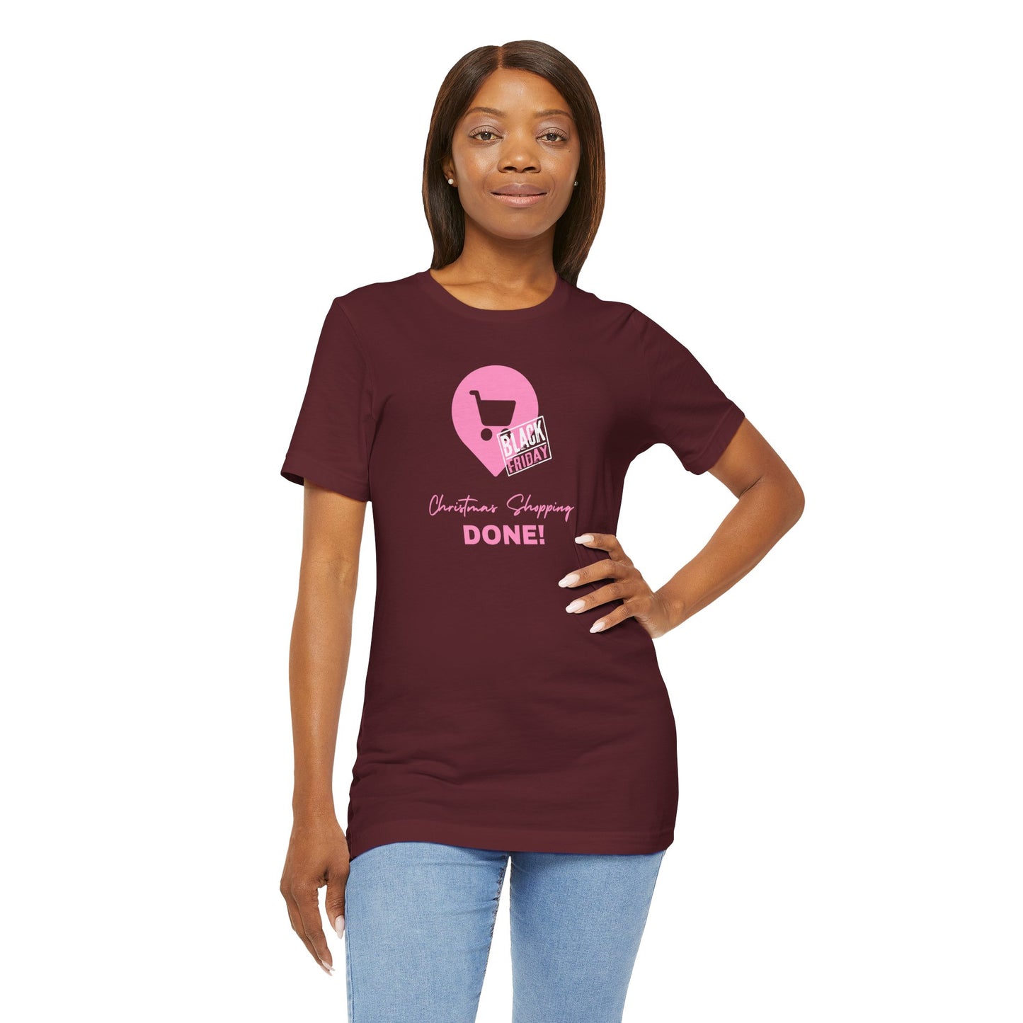 Unisex Jersey Short Sleeve Black Friday Christmas Shopping T-Shirt