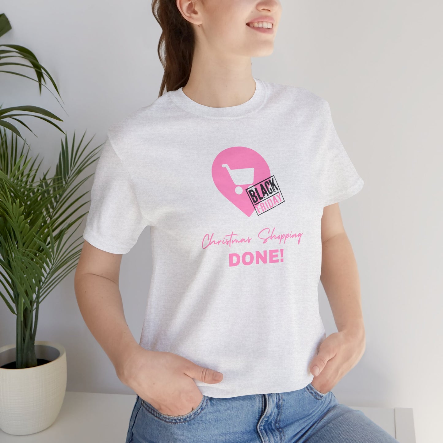 Unisex Jersey Short Sleeve Black Friday Christmas Shopping T-Shirt
