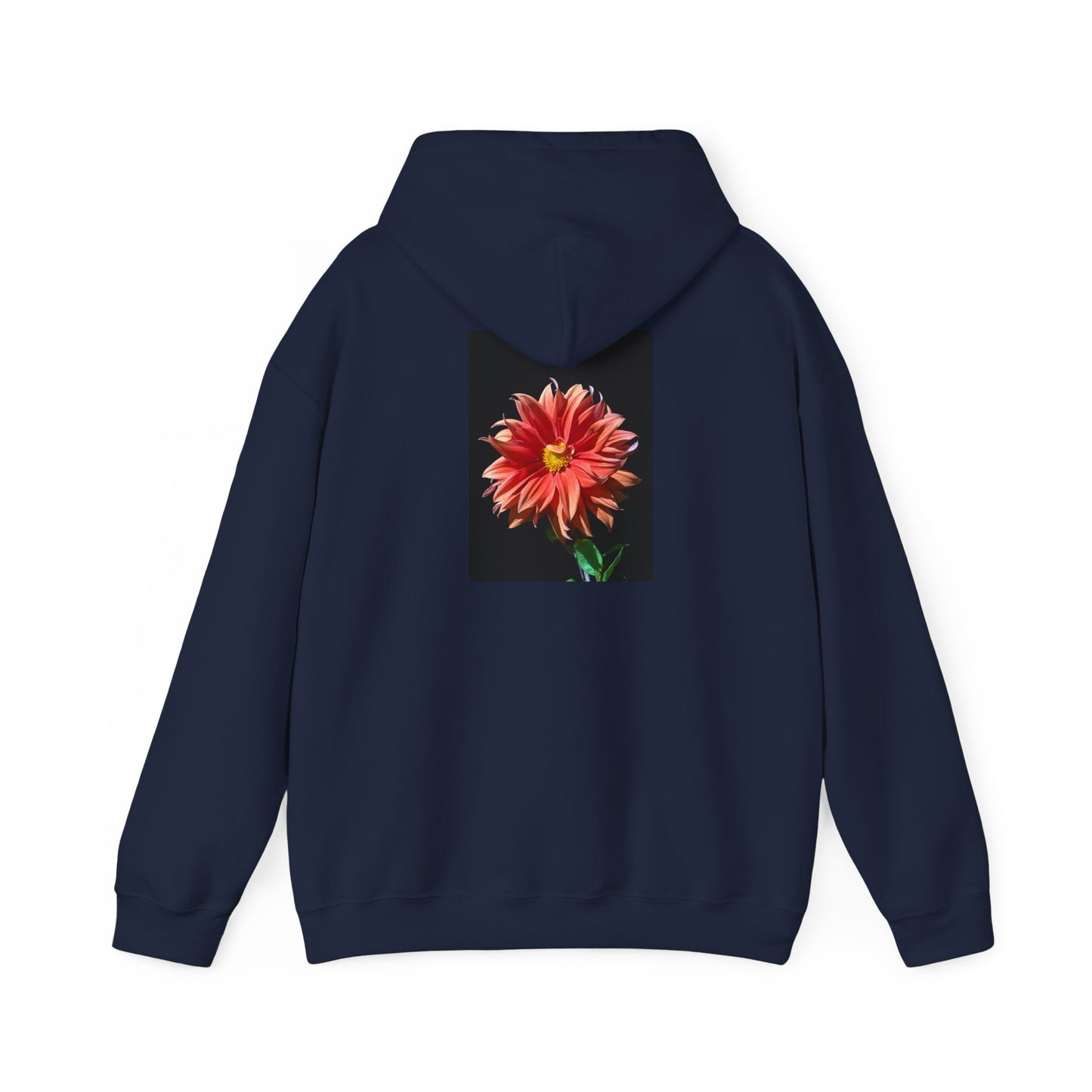 Unisex Heavy Blend™  Dahlia Flower Hooded Sweatshirt