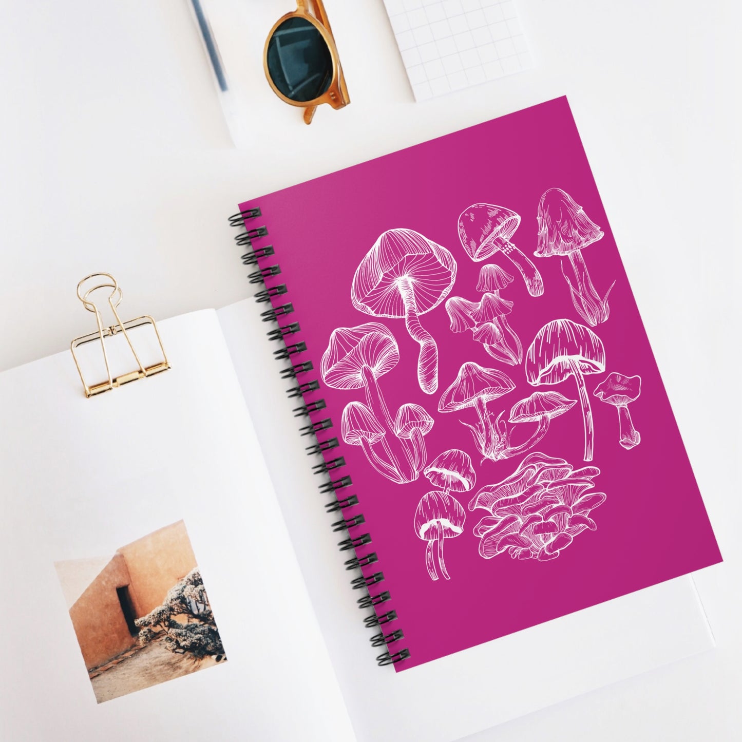 Mushroom Lover Fungi Print Toadstool Spiral Notebook