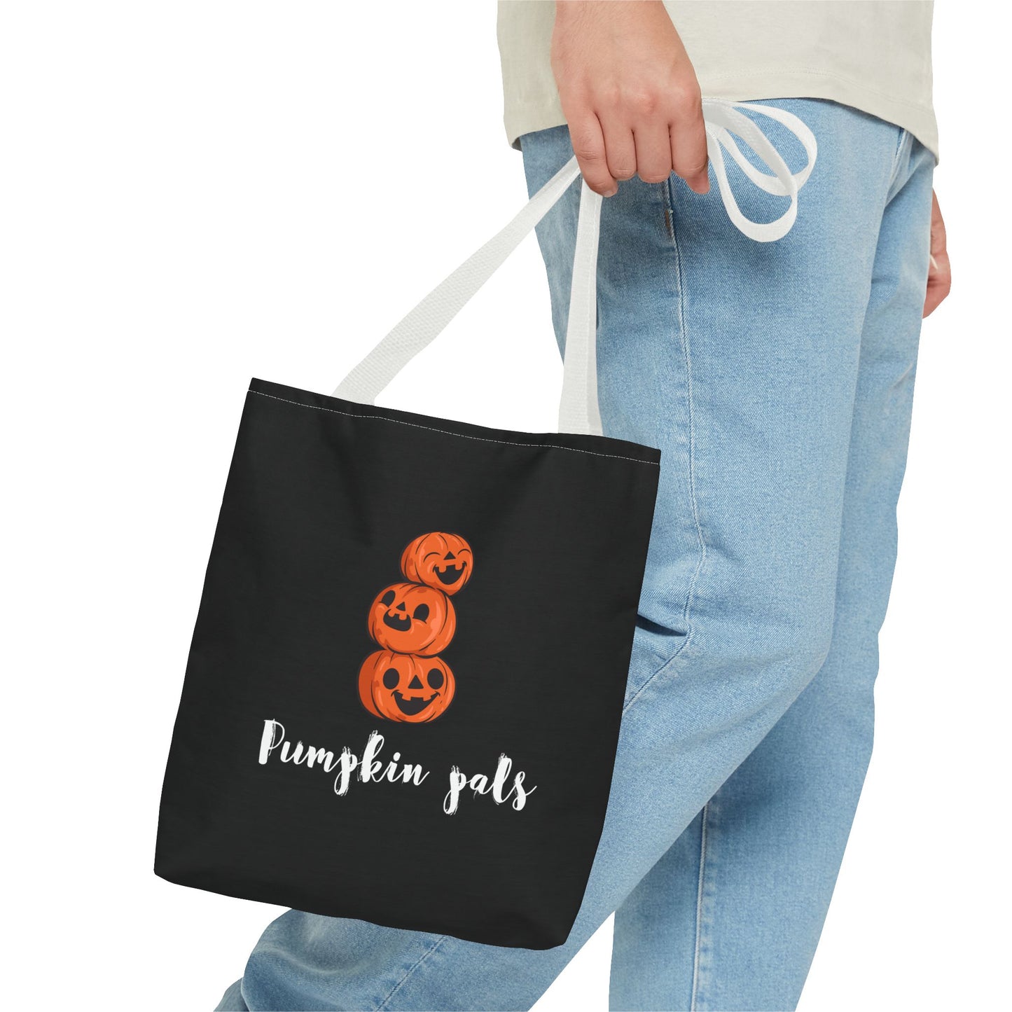 Halloween Tote Bag Gift for Spooky Season Trick or Treating Candy Bag Fall Themed Reusable Lunch Tote