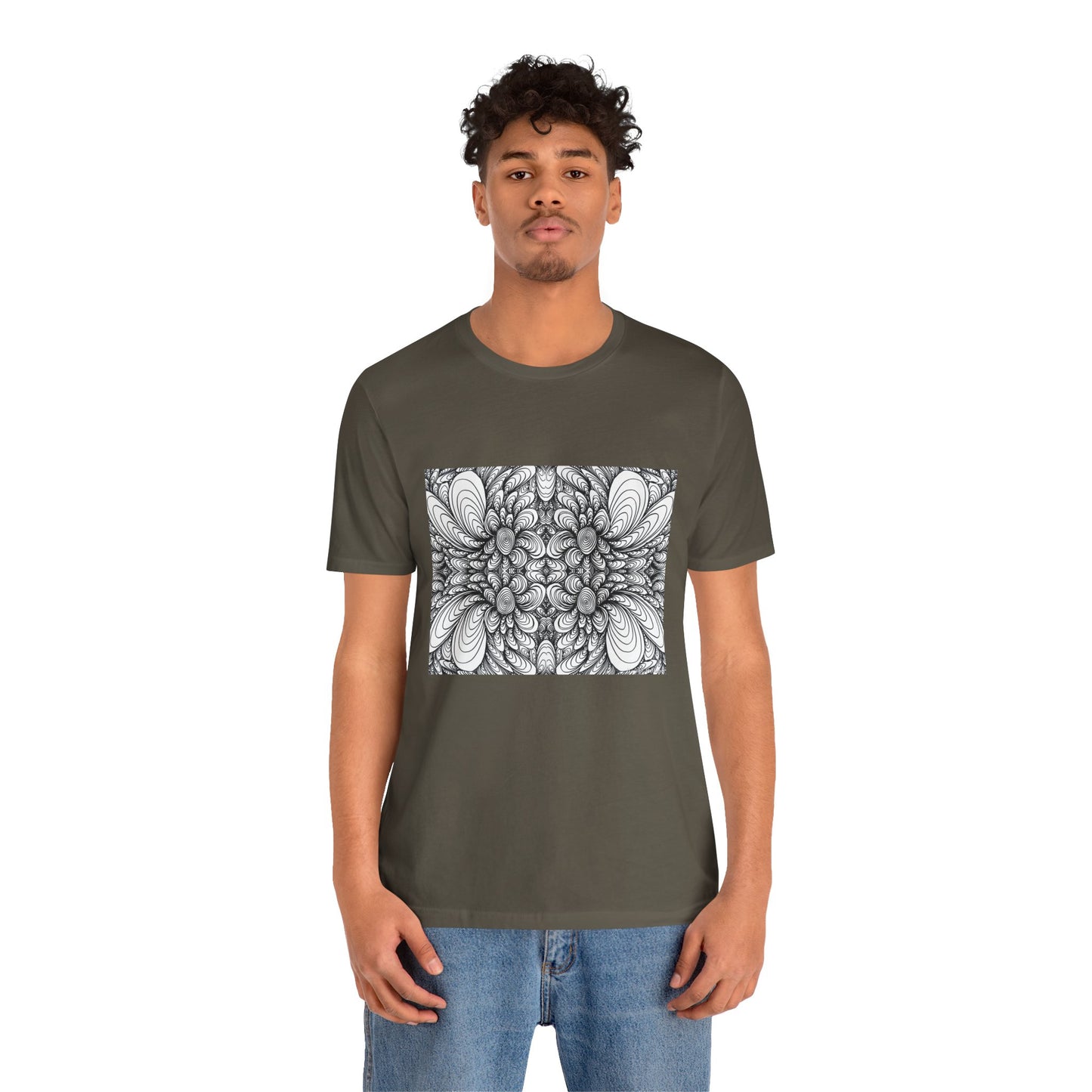 Unisex Original Line Art T-Shirt -Blooms