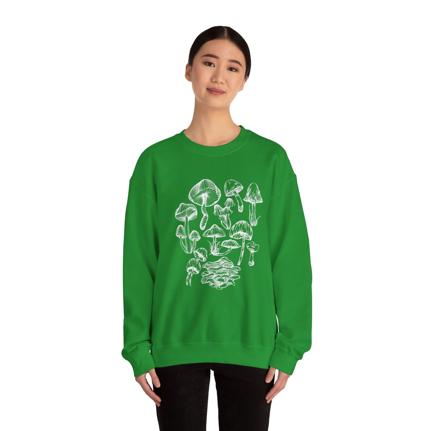 Unisex Mushroom Lover Fungi Print Toadstool Sweatshirt