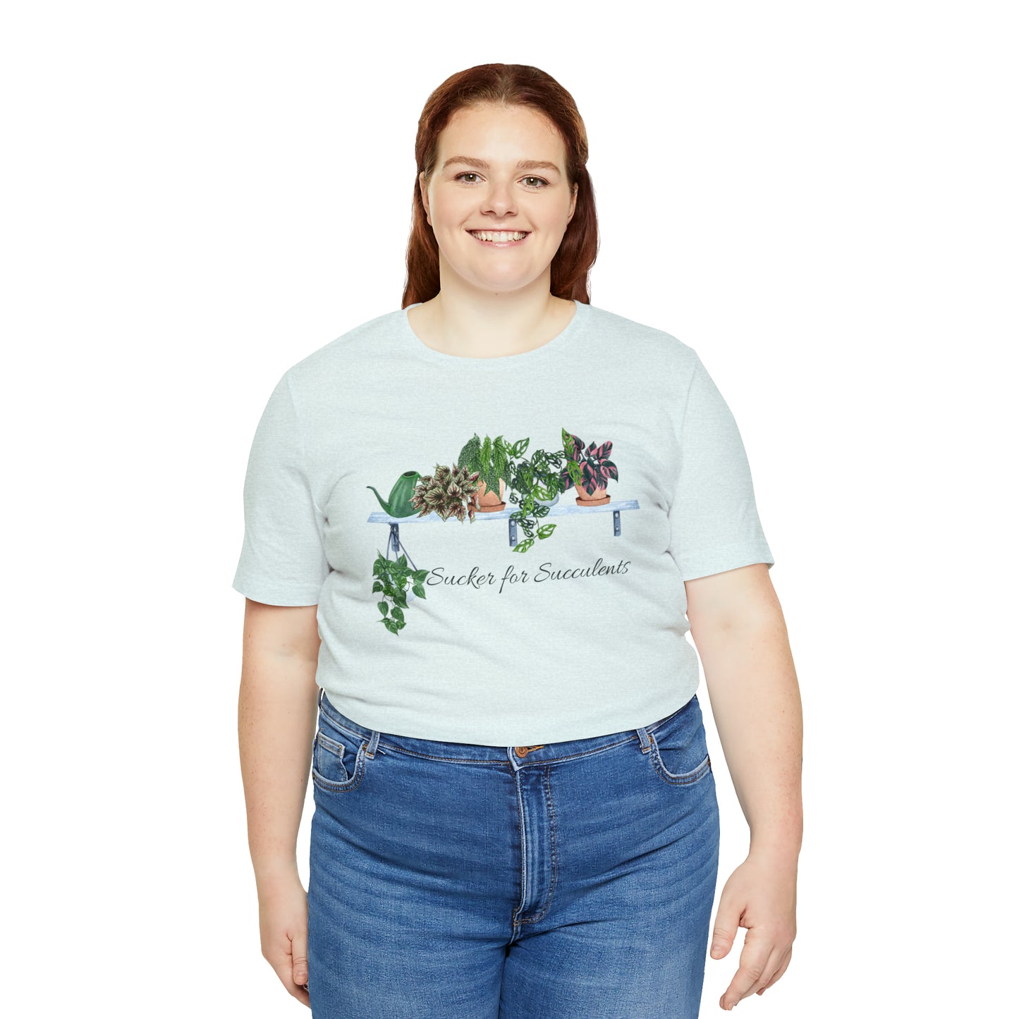 Unisex Gardening Themed T-Shirt Sucker for Succulents