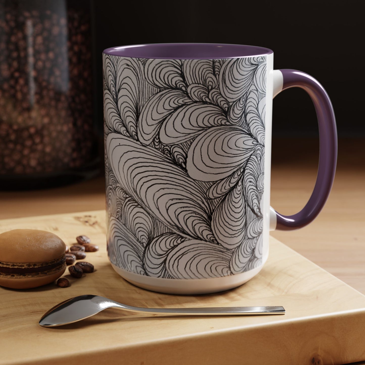 11oz/15oz Original Rough Line Art Coffee Mug